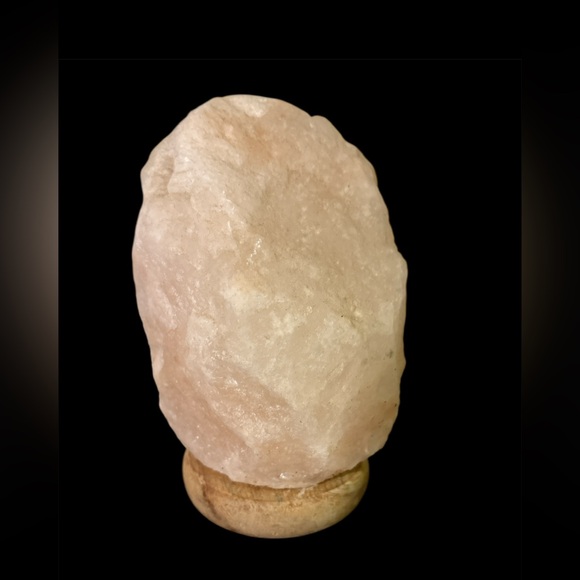 Other - Himalayan Pink Salt Lamp on Wooden Base